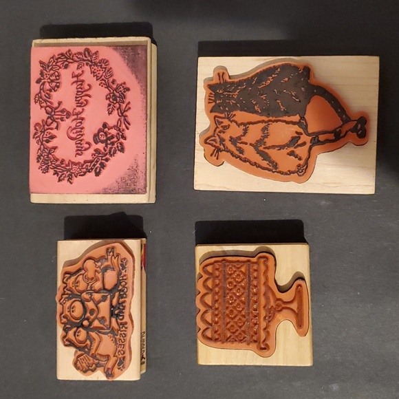 Fun Wood Ink Stamps - Picture 2 of 3